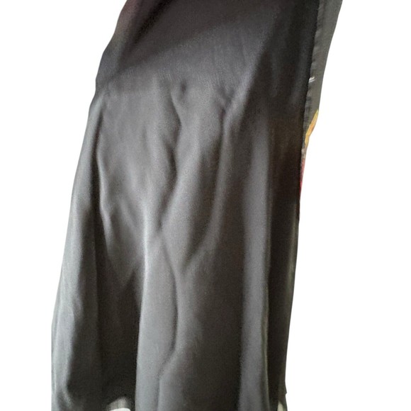 Metro 22 Ladies 2X Black Dress, With Floral Sheer Overlay BoHo - Picture 5 of 12